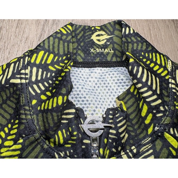 Endo Custom The Radavist Cycling Jersey Womens XS Green Botanical Print Full Zip - Picture 4 of 11